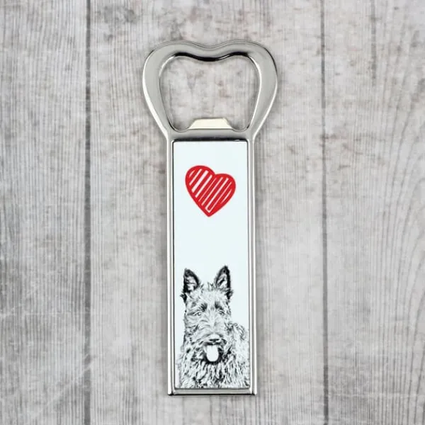 Cocktailshakers & Drinkudstyr>Scottish Terrier, Aberdeen Terrier - flaskeåbner med en hund, personlig køleskabsåbner, unik gave til en mand fra Art-Dog