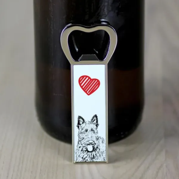 Cocktailshakers & Drinkudstyr>Scottish Terrier, Aberdeen Terrier - flaskeåbner med en hund, personlig køleskabsåbner, unik gave til en mand fra Art-Dog