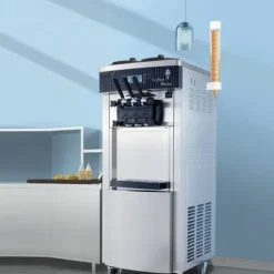 Sødmaskine til stående kommerciel is, 220V rustfri stål med æggeform. Perfekt til dufte af lækker softice! Outlet