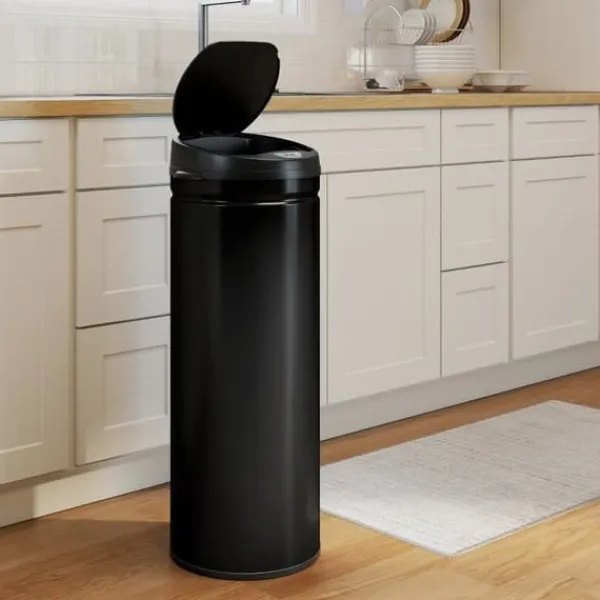 Sensor-skraldespand 50 L med soft close, rustfrit stål, hygiejnisk køkken Discount