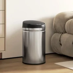 Skraldespande & Papirkurve>Sensor-skraldespand 30 L med soft close, rustfrit stål, hygiejnisk køkken