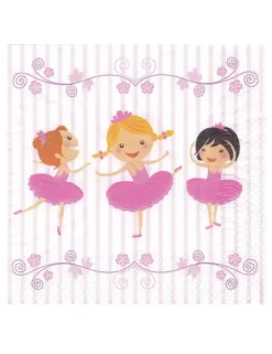 Papirservietter>Servietter 20 stk. ballerina. Size-Standard