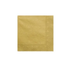 Papirservietter>Servietter 'Gold metallic'