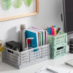 Set of 3 Foldable and Stackable Organiser Boxes Boxtor InnovaGoods New
