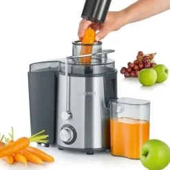 Severin ES 3566 juicemaskine Centrifugaljuicer 400 W Sort, Rustfrit stål Outlet