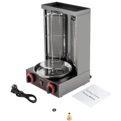 Shawarma Gyros Döner Grill - CG-25 Lodret Rotisserie - 3000 W - 220 V - 2 Varmeelementer - Kapacitet 12 kg Online