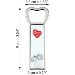 Cocktailshakers & Drinkudstyr>Shih Tzu, Shi tsu, Shi-Tzu, Szi-cu, Szitzu - flaskeåbner med en hund, personlig køleskabsåbner, unik gave til en mand fra Art-Dog
