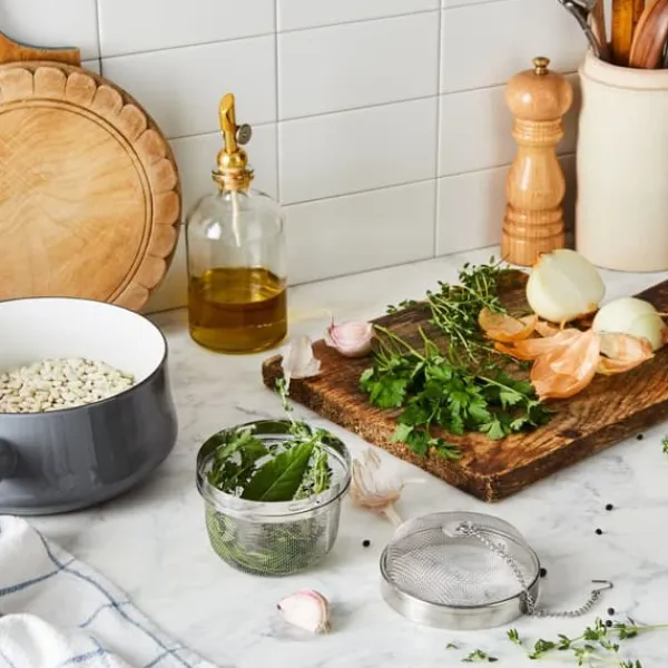 Tefiltre>SIE TIL BOUILLON, SUPPER, SAUCER, INFUSERKURV
