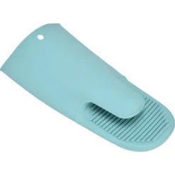 Grydelapper & Grillvanter>Silikon Värmeisoleringshandskar Förtjockade Anti-Slip Ugnsvantar Handskar för mikrovågsgrillNordic Green