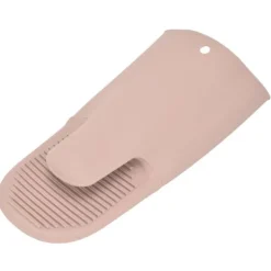 Silikon Värmeisoleringshandskar Förtjockade Anti-Slip Ugnsvantar Handskar för mikrovågsgrillNordic Pink