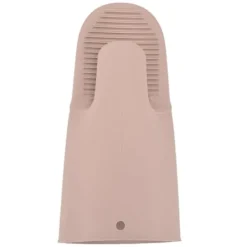 Silikon Värmeisoleringshandskar Förtjockade Anti-Slip Ugnsvantar Handskar för mikrovågsgrillNordic Pink