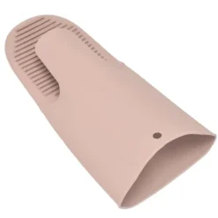 Silikon Värmeisoleringshandskar Förtjockade Anti-Slip Ugnsvantar Handskar för mikrovågsgrillNordic Pink