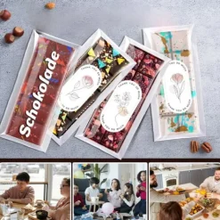 Silikone Dubai Chokoladeformsæt med Klistermærker Brun Outlet