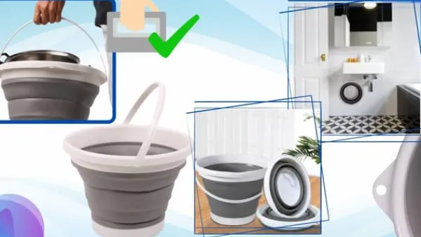 Rengøringsudstyr>Silikone foldbar spand 10l