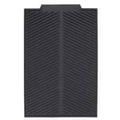 Opvaskestativer & Tørrestativer>Silikone opvaskemåtte Anti-skrid Stødsikker Let at rengøre køkkenbord tørremåtte til opvaskeskål Gaffel L 43x33,5 cm