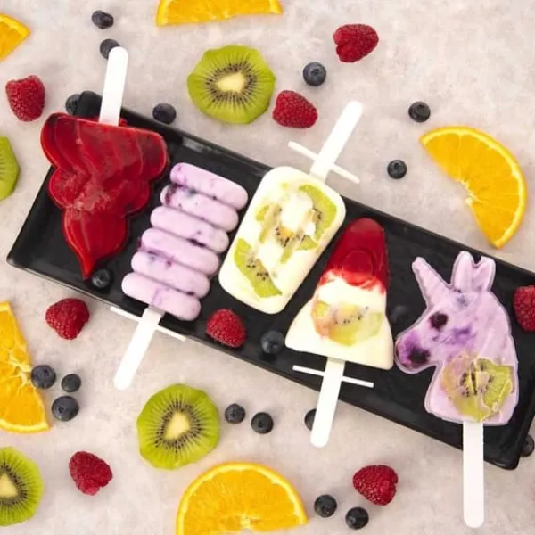 Isforme>Silikone popsicle form med låg ROCKET ORION 154401