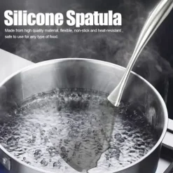 Silikone spatel non-stick skovl med håndtag i rustfrit stål Køkkenredskaber New