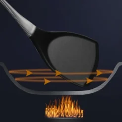 Silikone spatel non-stick skovl med håndtag i rustfrit stål Køkkenredskaber New