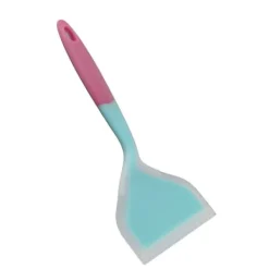 Silikone Spatel Non-Stick Skridsikker Silikone Madlavningsspatel til Tamagoyaki Pizza Steak (Himmelblå Pink Håndtag) Outlet