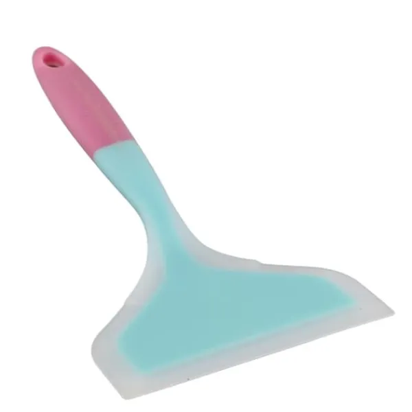 Silikone Spatel Non-Stick Skridsikker Silikone Madlavningsspatel til Tamagoyaki Pizza Steak (Himmelblå Pink Håndtag) Outlet