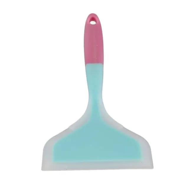 Silikone Spatel Non-Stick Skridsikker Silikone Madlavningsspatel til Tamagoyaki Pizza Steak (Himmelblå Pink Håndtag) Outlet
