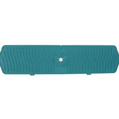 Silikone Vandhane Beskytter Køkkenvask Beskyttelse Silikone Vandhane Håndtag Drypfanger Bakke Svampholder Måtte 61CM Stor Størrelse Grøn Discount