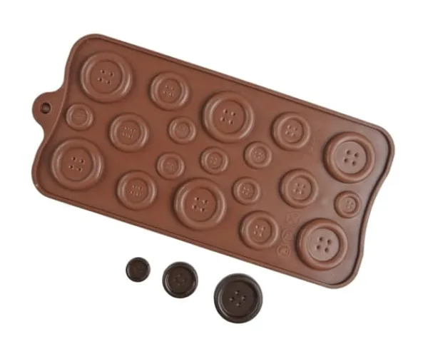 Udstikkere>Silikoneform til praliner, chokolade, is, knapper
