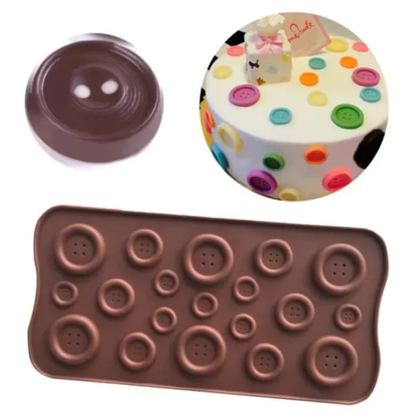 Udstikkere>Silikoneform til praliner, chokolade, is, knapper