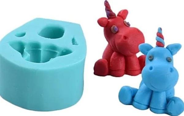 Udstyr Til Kagedekoration>Silikoneform til sukkerpasta 3D ENHJØRNING