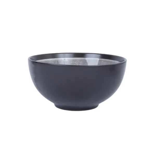 Tallerkener & Bordservicer>Skål RITA D12xH7cm, sort/grå