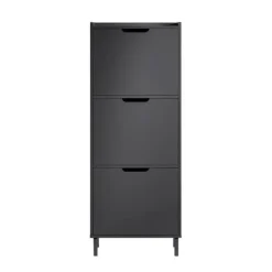 Tøj- & Garderobeopbevaring>Sko Skab, FSR151-H-SCH, 19x91/129x50 cm, Brun