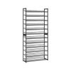 Tøj- & Garderobeopbevaring>Skohylde, 92,5x30,7x223 cm, Sort