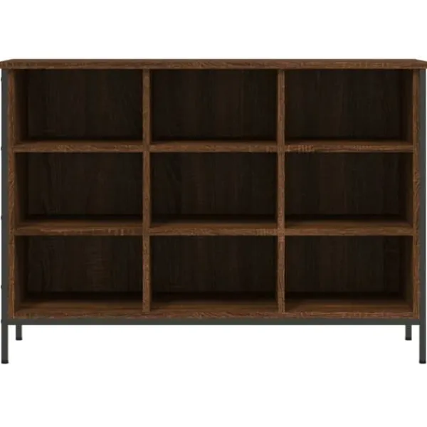 Tøj- & Garderobeopbevaring>Skoskab 100x35x70 cm konstrueret træ brun egetræ - Skoreol - Skoreoler - Home & Living