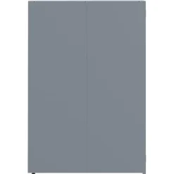 Skraldespandsskjuler i stål - 6 rum | Farve: Grå | Størrelse: 414x79x117 cm Best