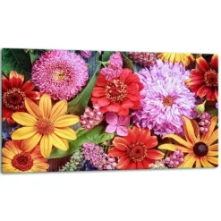 SKÆREBRÆT I GLAS 52x30 BLOMSTER New