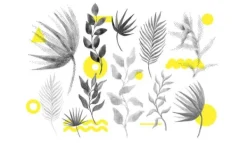 Skeer & Skovle>SKÆREBRÆT I GLAS 52x30 BLOMSTER