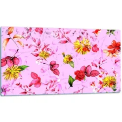 SKÆREBRÆT I GLAS 52x30 BLOMSTER Hot