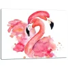 Skeer & Skovle>SKÆREBRÆT I GLAS 52x40 FLAMINGO
