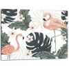 SKÆREBRÆT I GLAS 52x40 FLAMINGO Hot