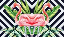 SKÆREBRÆT I GLAS 52x30 FLAMINGO Online