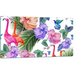 SKÆREBRÆT I GLAS 52x30 FLAMINGO Hot