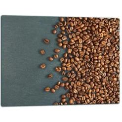 Skeer & Skovle>SKÆREBRÆT I GLAS 52x40 KAFFE