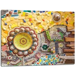 Køkkenorganisering>SKÆREBRÆT I GLAS 52x40 MOSAIK