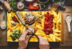 SKÆREBRÆT I GLAS 52x30 POMMES FRITES Discount
