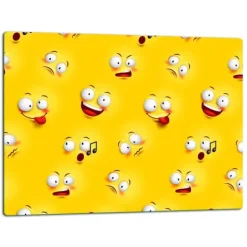 Køkkenorganisering>SKÆREBRÆT I GLAS 52x40 SMILE