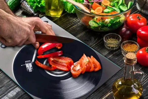 Komfurer>SKÆREBRÆT I GLAS 52x40 VINYL