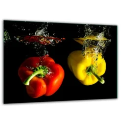 Skærebrætter>SKÆREBRÆT I HÆRDET GLAS 30x22 PEPPER