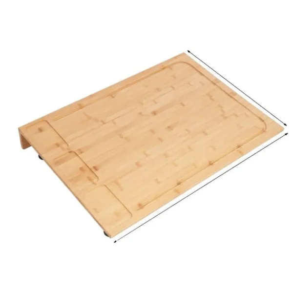 Skærebrætter>Skærebræt, Kogeplade Dække, Bambusmateriale, 75x54cm Størrelse,Træfarve
