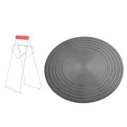 Skridsikker gaskomfur Diffuser med bakkeløfter Finslibning Aluminiumslegering Varmediffuser plade til madlavning 24cm/5.5.in Best