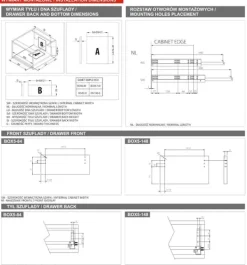 Skuffe GAMET SIMPLE BOX6, lav, hvid, 500 mm Sale